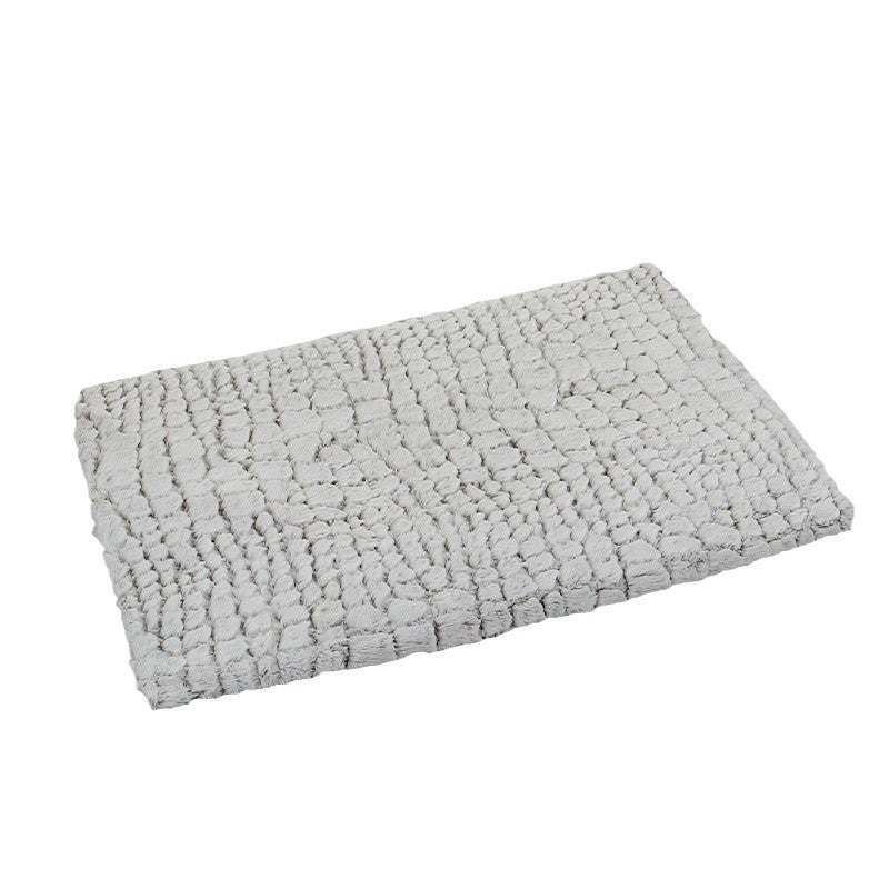 KFX-9488317 Cozy Fleece Dog Bed and Cat Nest Pet Pad - Warm Winter Comfort, Available in Two Sizes