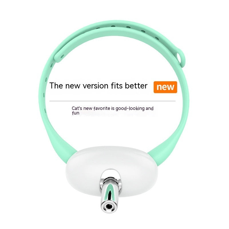 KFX-9488445 Automatic Laser Cat Teaser Collar - Rechargeable & Durable Pet Toy for Playtime Fun