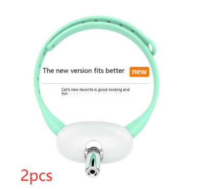 KFX-9488445 Automatic Laser Cat Teaser Collar - Rechargeable & Durable Pet Toy for Playtime Fun