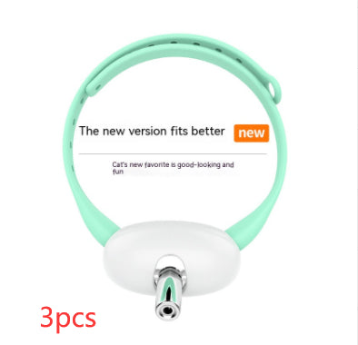 KFX-9488445 Automatic Laser Cat Teaser Collar - Rechargeable & Durable Pet Toy for Playtime Fun