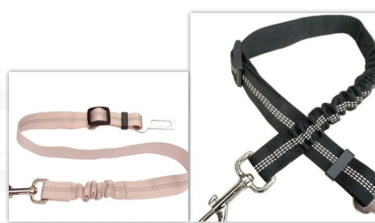 KFX-9492029 Adjustable Reflective Dog Car Seat Belt - Soft, Durable, Universal Fit
