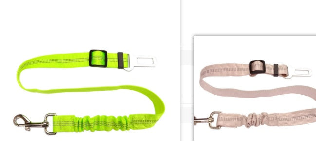 KFX-9492029 Adjustable Reflective Dog Car Seat Belt - Soft, Durable, Universal Fit