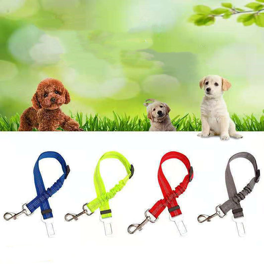 KFX-9492029 Adjustable Reflective Dog Car Seat Belt - Soft, Durable, Universal Fit