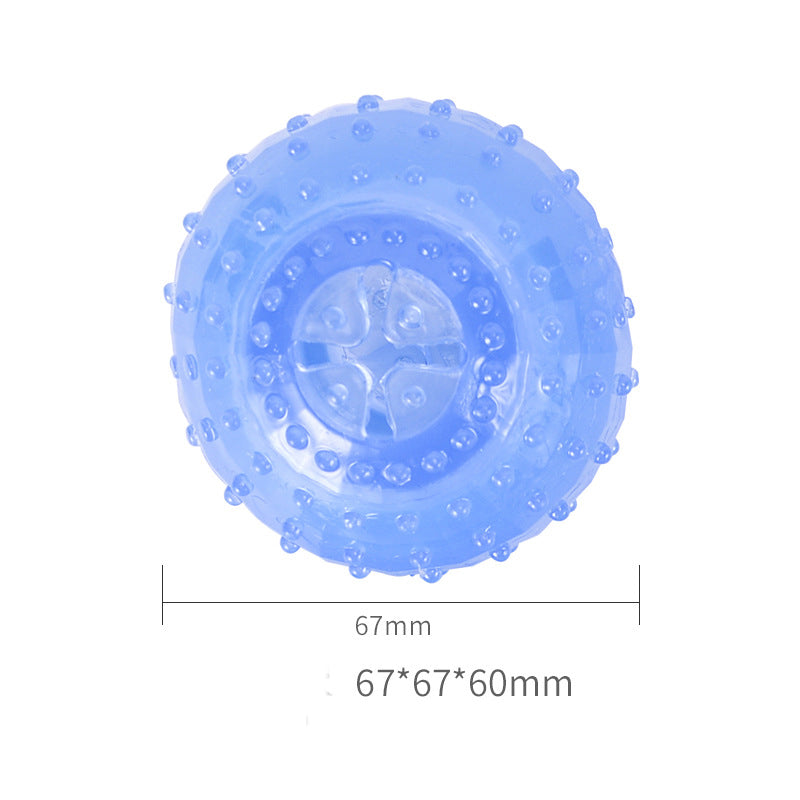 KFX-9493053 Cool Bite Toy for Dogs - TPR Ice Bone, Dumbbell, Ball, and Donut Designs, Blue