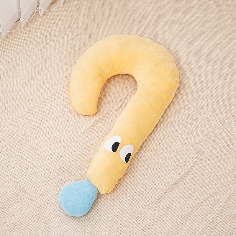 KFX-9494077 Moon Shaped Plush Sleeping Pillow for Pets - Soft and Cozy Dog and Cat Bed Pillow