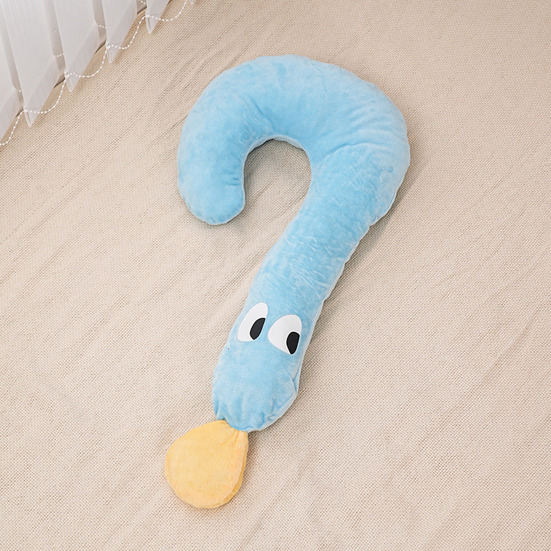 KFX-9494077 Moon Shaped Plush Sleeping Pillow for Pets - Soft and Cozy Dog and Cat Bed Pillow