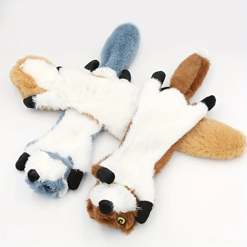 KFX-9495485 Plush Bite-Resistant Toys for Dogs – Fox, Squirrel, and Wolf Designs