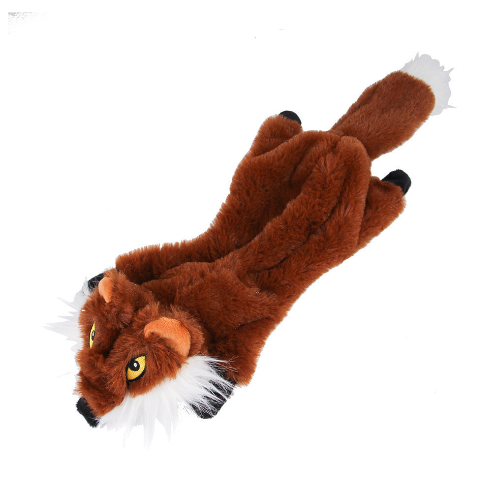 KFX-9495485 Plush Bite-Resistant Toys for Dogs – Fox, Squirrel, and Wolf Designs
