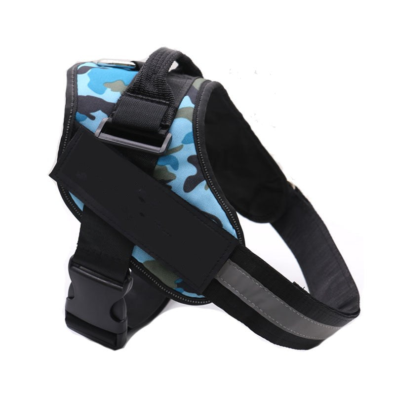 KFX-9497277 Reflective No-Pull Adjustable Dog Harness with Personalized Patch for Small to Large Dogs