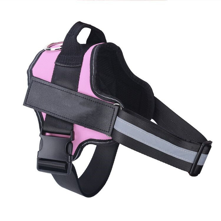 KFX-9497277 Reflective No-Pull Adjustable Dog Harness with Personalized Patch for Small to Large Dogs