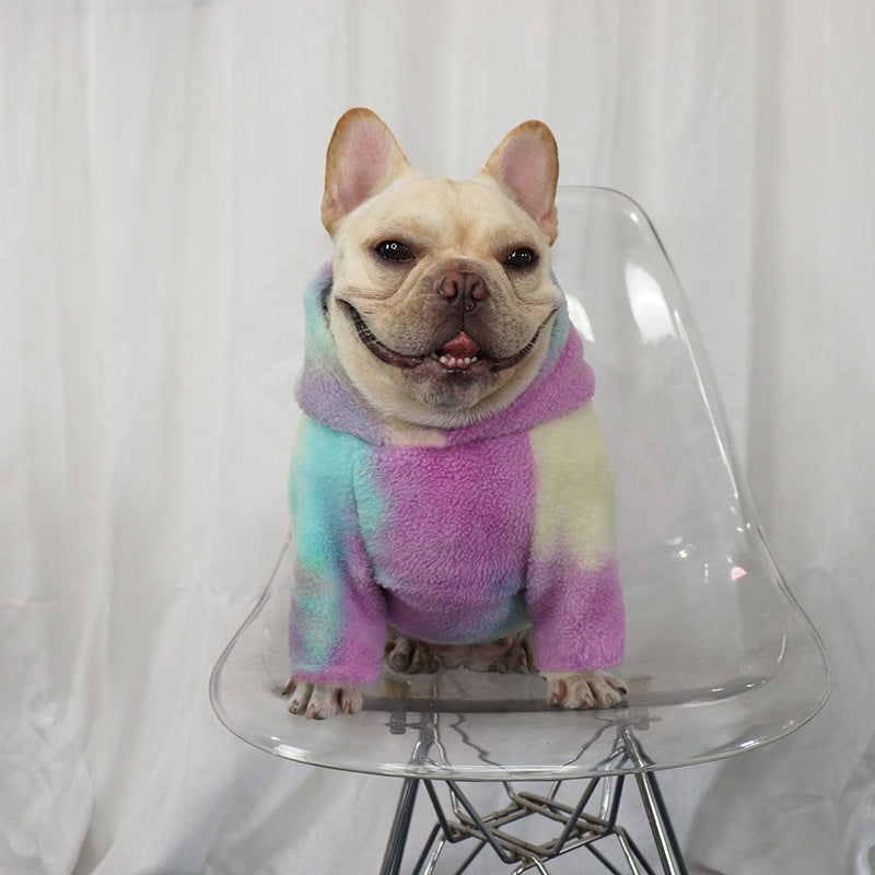 KFX-9500349 Tie-Dye Cashmere Fleece Sweater in Casual Style for Men and Women