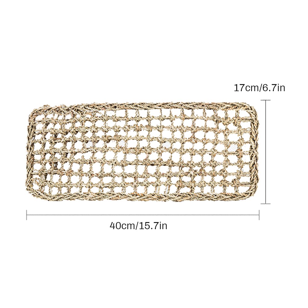 KFX-9502013 Natural Seaweed Straw Mat Hammock for Reptiles and Lizard Nest