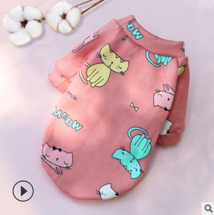 KFX-9503037 Trendy Winter Sweatshirt for Small Dogs in Fun Patterns and Colors