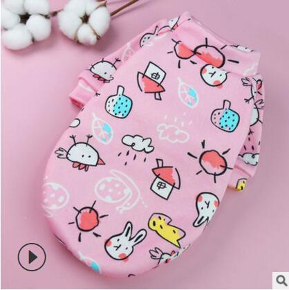 KFX-9503037 Trendy Winter Sweatshirt for Small Dogs in Fun Patterns and Colors