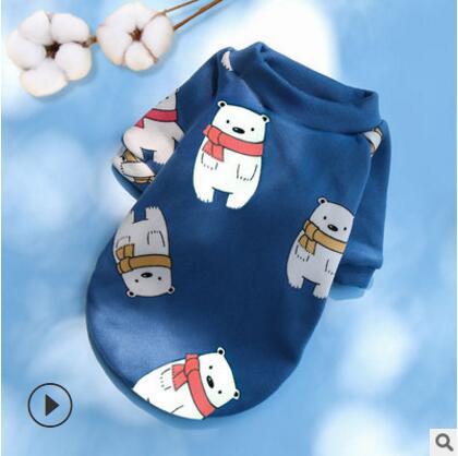 KFX-9503037 Trendy Winter Sweatshirt for Small Dogs in Fun Patterns and Colors