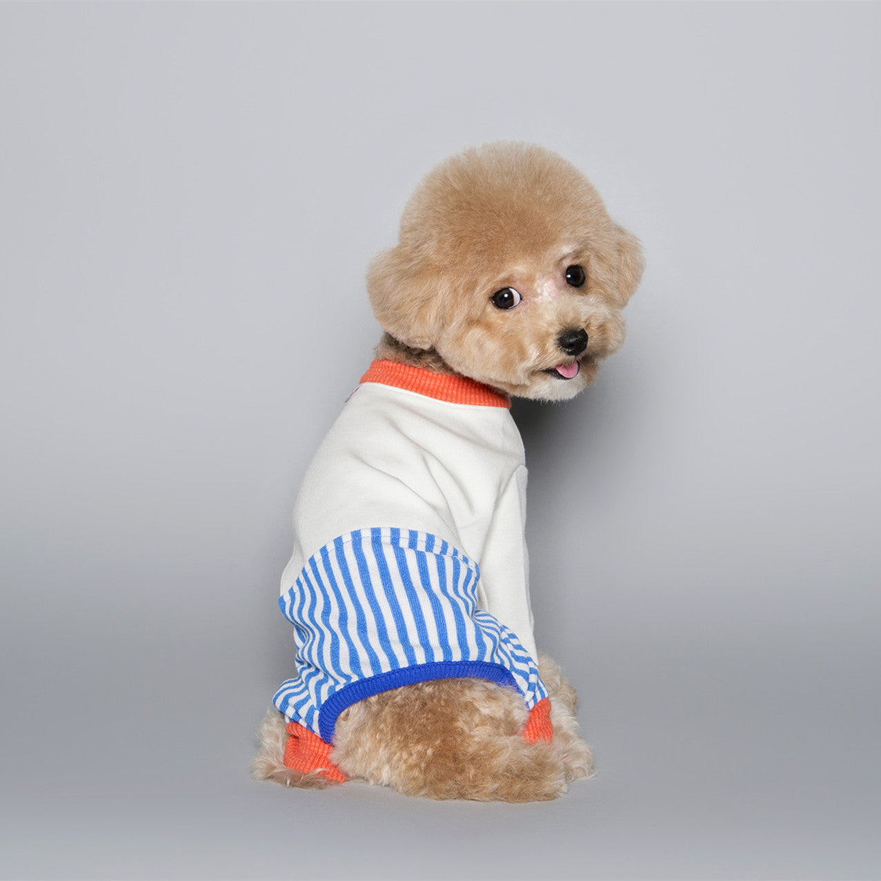 KFX-9504317 Stylish Striped Cotton Jumpsuit for Pets