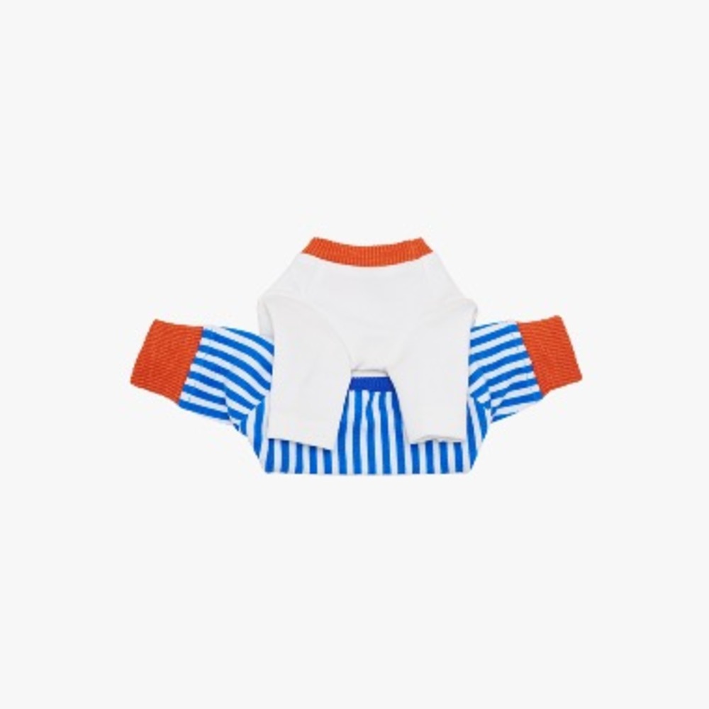 KFX-9504317 Stylish Striped Cotton Jumpsuit for Pets