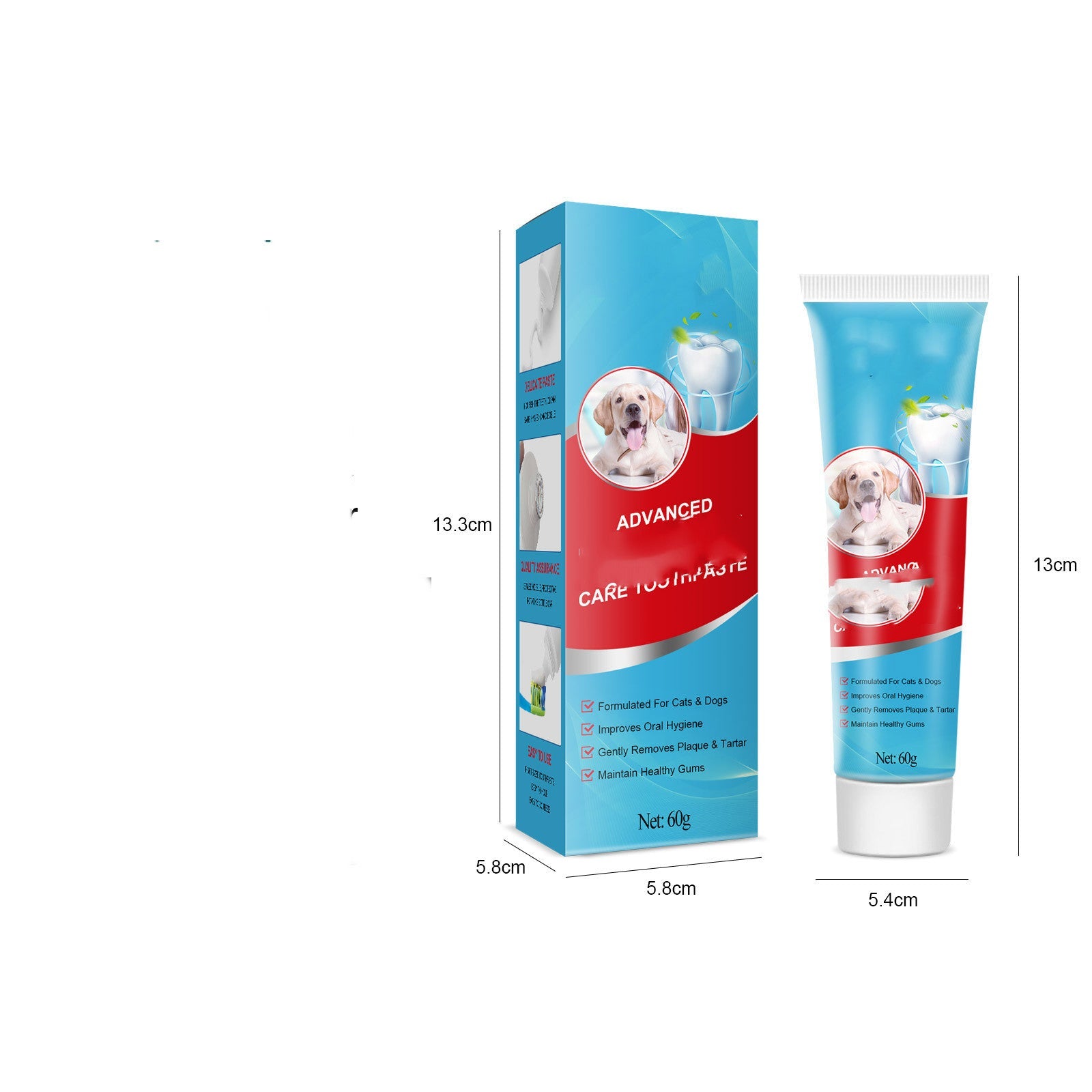 KFX-9505597 Pet Toothpaste for Fresh Breath and Dental Care - 60g