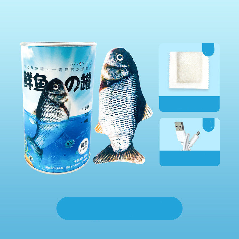 KFX-9506365 Electric Cat Toy with Interactive Fish Tank and USB Charging