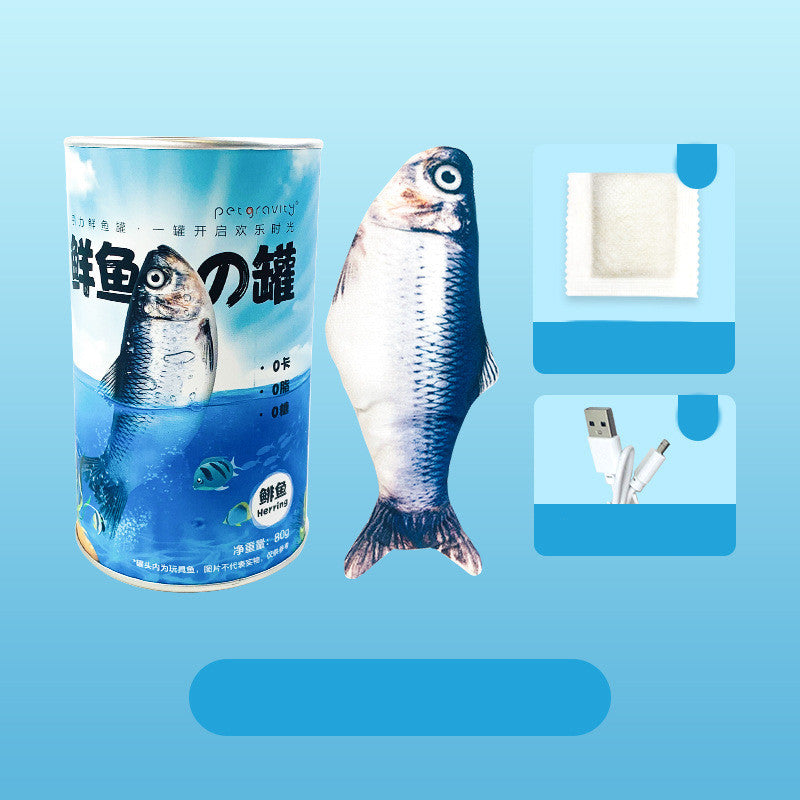 KFX-9506365 Electric Cat Toy with Interactive Fish Tank and USB Charging