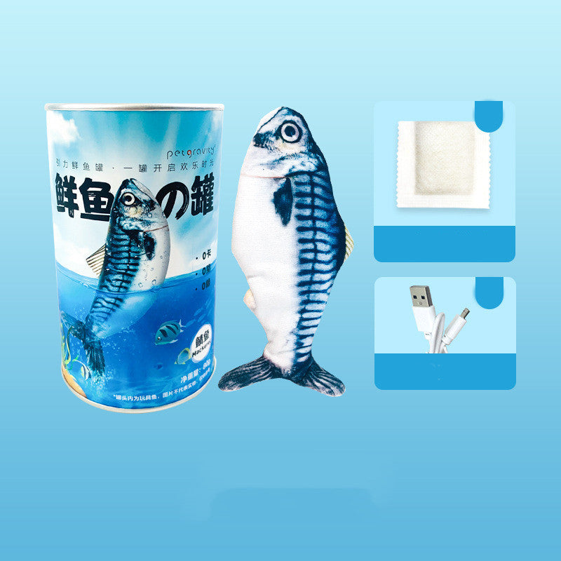 KFX-9506365 Electric Cat Toy with Interactive Fish Tank and USB Charging