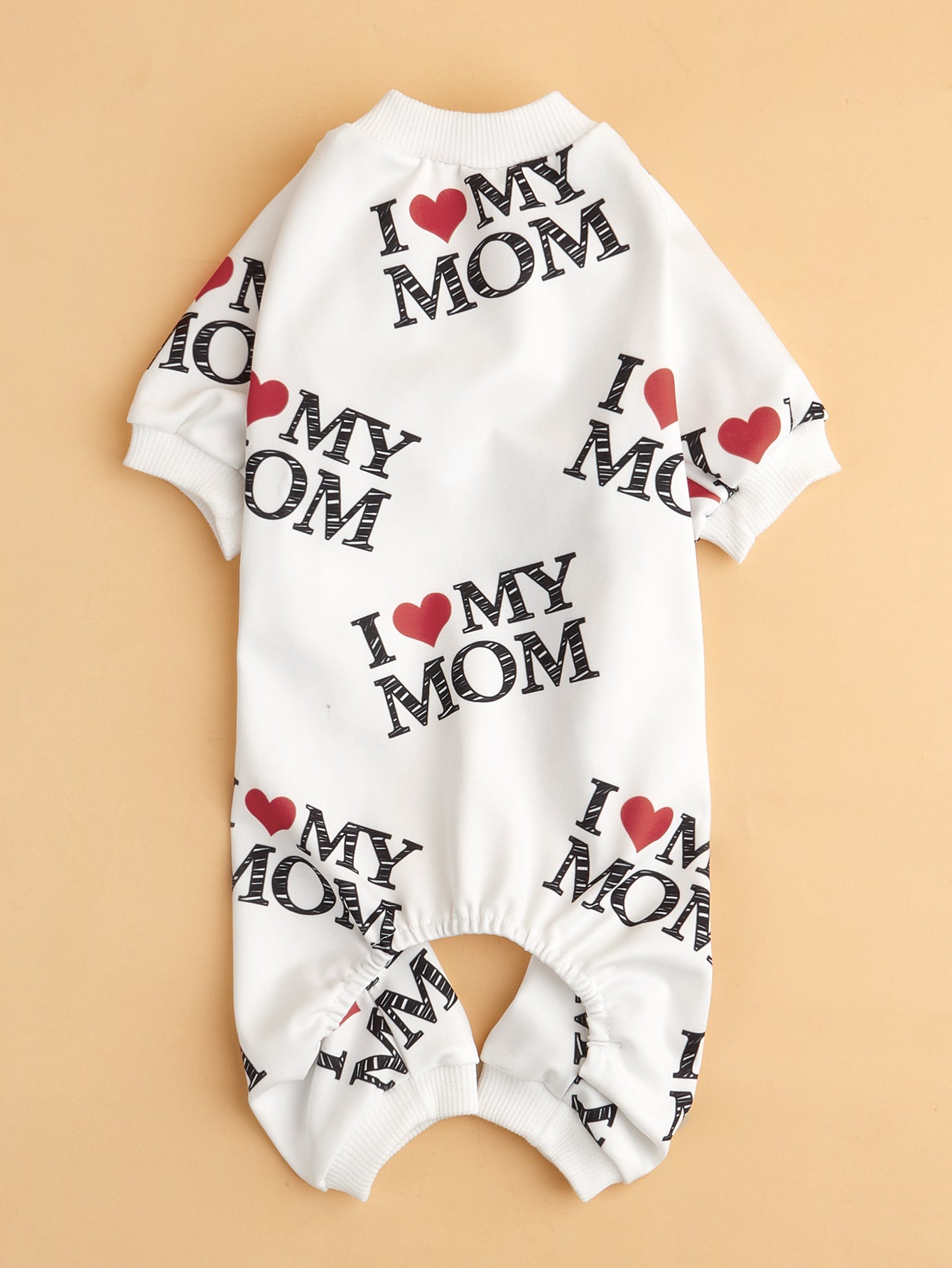 KFX-9508797 Lightweight Summer Dog Jumpsuit in Black and White - Four-Corner Sweater Design, Polyester, Multiple Sizes Available
