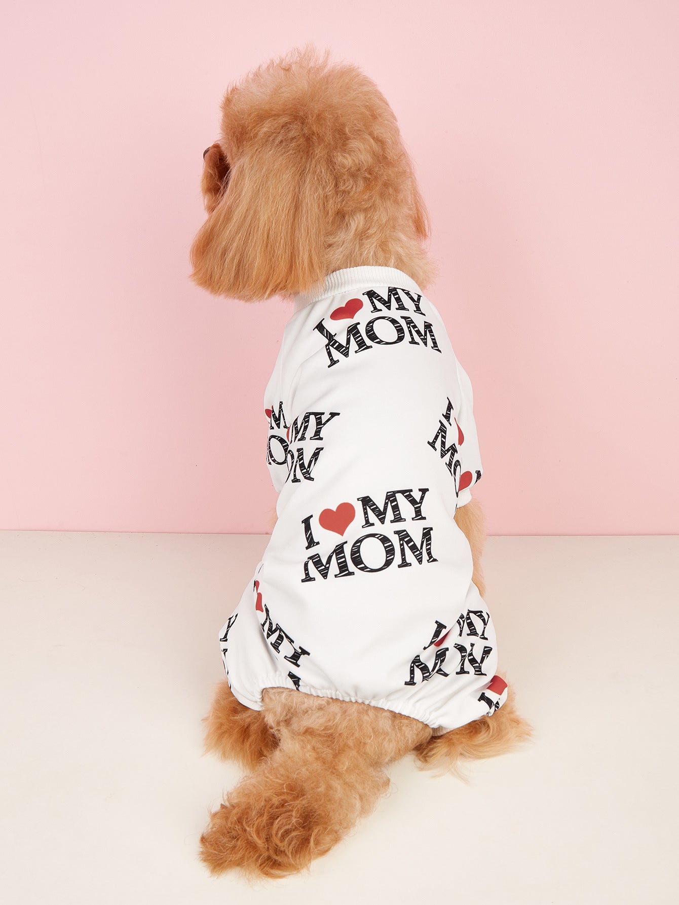 KFX-9508797 Lightweight Summer Dog Jumpsuit in Black and White - Four-Corner Sweater Design, Polyester, Multiple Sizes Available