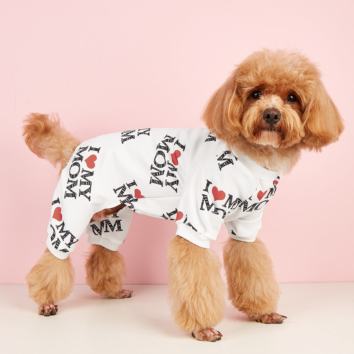 KFX-9508797 Lightweight Summer Dog Jumpsuit in Black and White - Four-Corner Sweater Design, Polyester, Multiple Sizes Available