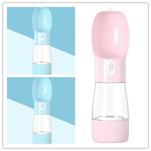 KFX-9509565 Eco-Friendly Multifunctional Pet Water Bottle with One-Touch Waterproof Button