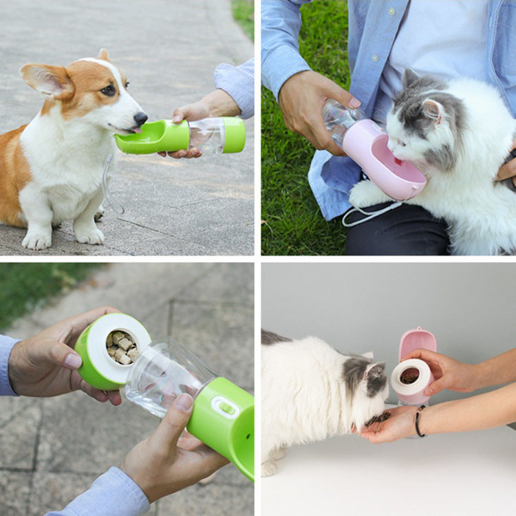 KFX-9509565 Eco-Friendly Multifunctional Pet Water Bottle with One-Touch Waterproof Button