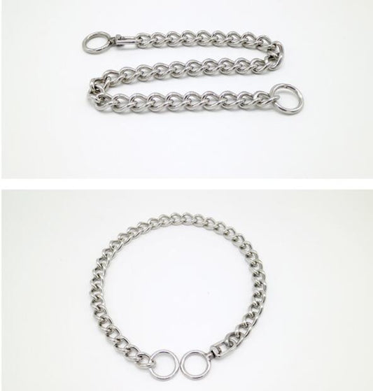 KFX-9511485 Stainless Steel Dog Control Chain for Large Breeds - Available in Multiple Sizes