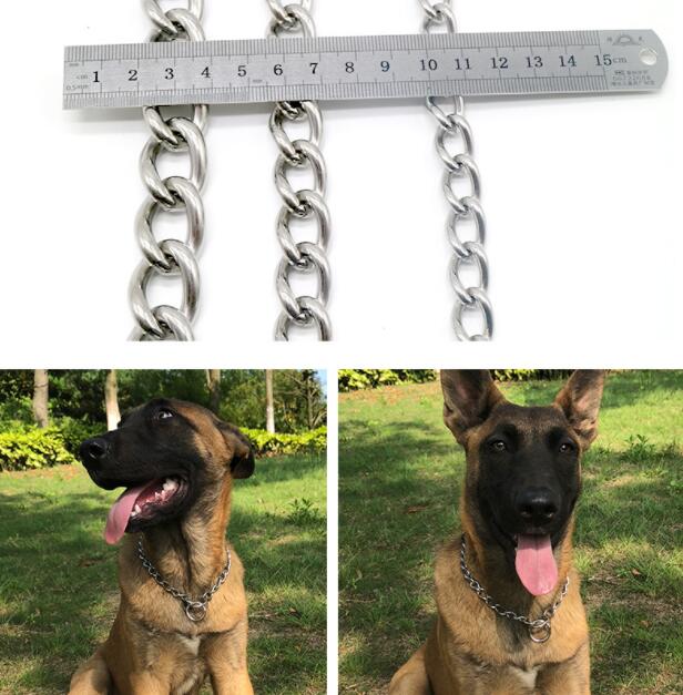 KFX-9511485 Stainless Steel Dog Control Chain for Large Breeds - Available in Multiple Sizes