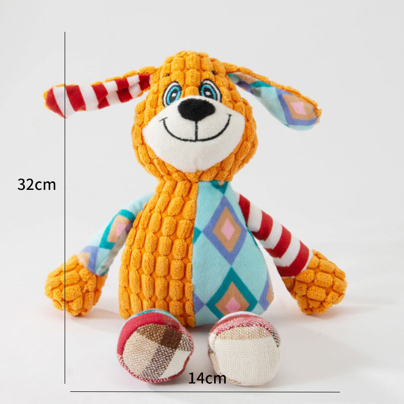 KFX-9514301 Durable Plush Dog Toy for Molar Training and Vocal Play