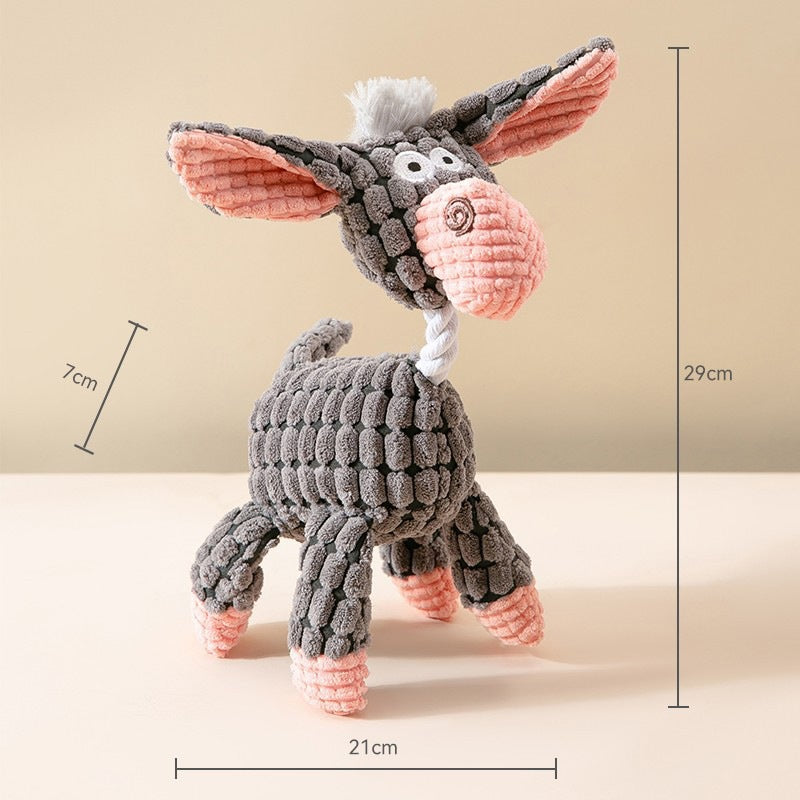 KFX-9514301 Durable Plush Dog Toy for Molar Training and Vocal Play