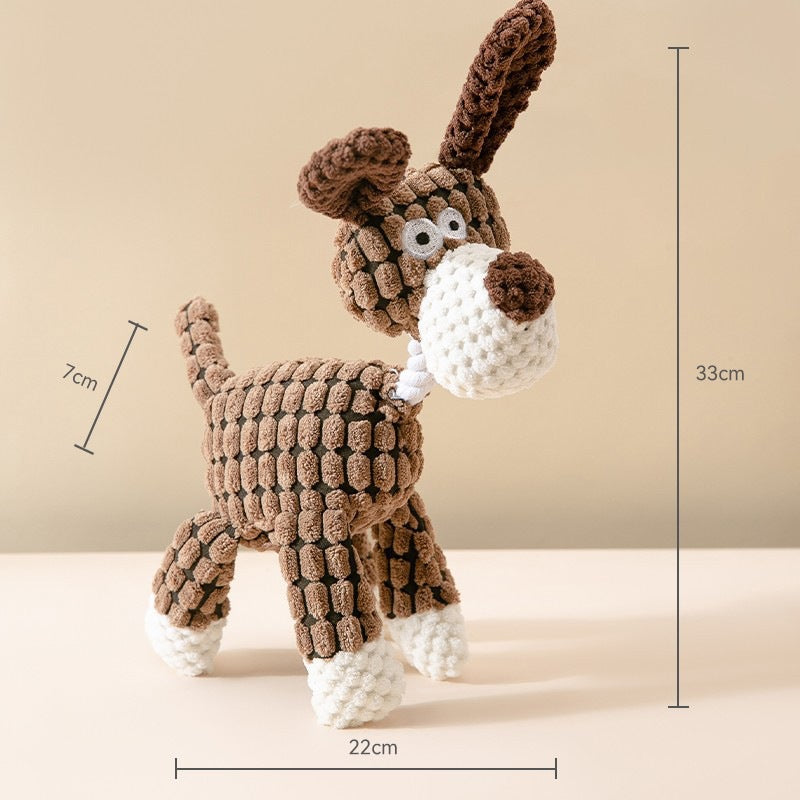 KFX-9514301 Durable Plush Dog Toy for Molar Training and Vocal Play