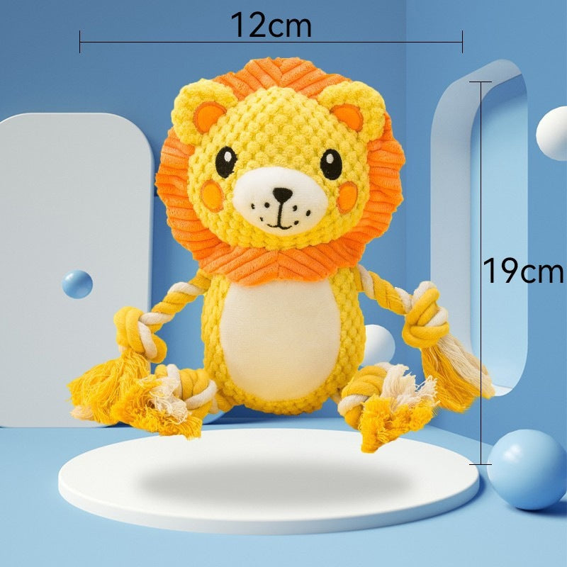 KFX-9514301 Durable Plush Dog Toy for Molar Training and Vocal Play