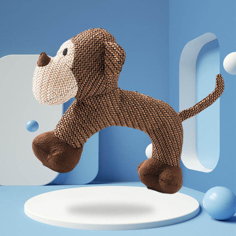 KFX-9514301 Durable Plush Dog Toy for Molar Training and Vocal Play