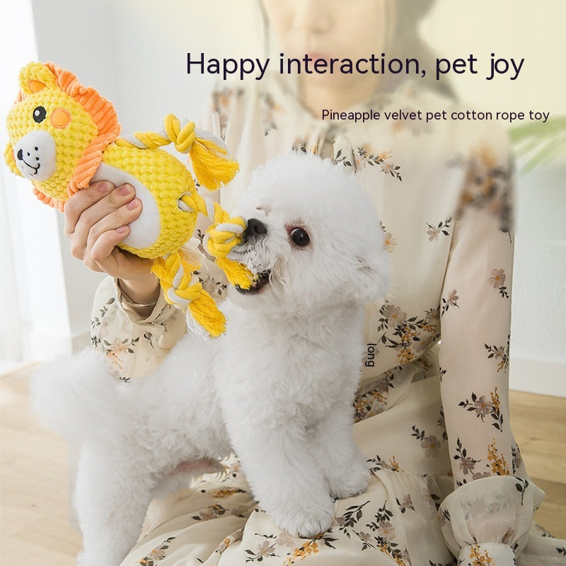 KFX-9514301 Durable Plush Dog Toy for Molar Training and Vocal Play