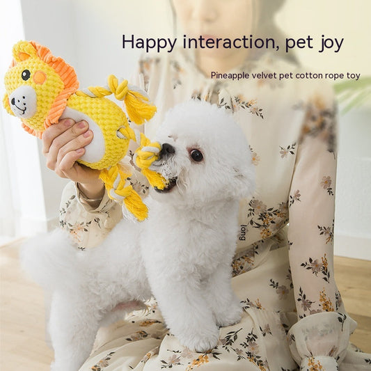 KFX-9514301 Durable Plush Dog Toy for Molar Training and Vocal Play