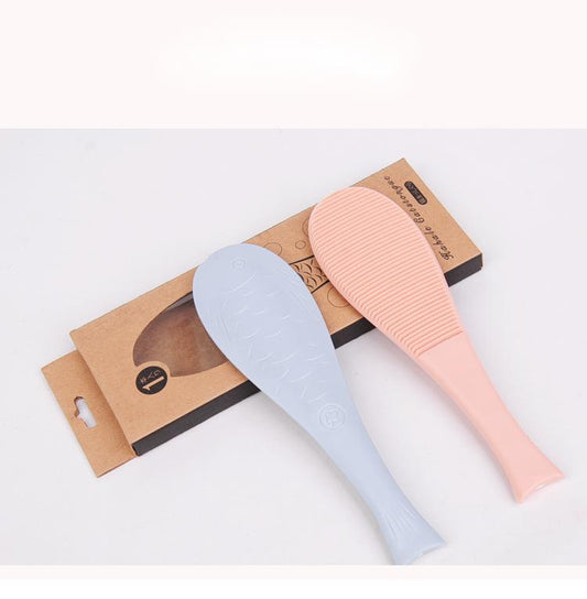 KFX-9515069 Fish-Shaped Cat Tongue Comb - 19.5cm Pink & Blue Grooming Tool for Cats