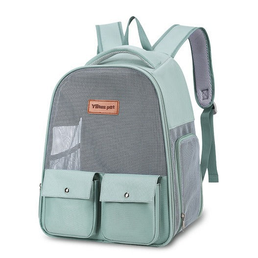 KFX-9515709 Breathable Foldable Pet Backpack with Large Capacity - Available in Soft Oxford Cloth