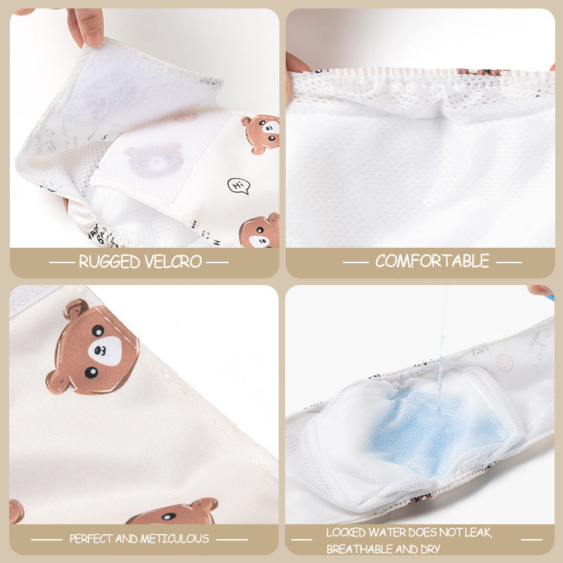 KFX-9516733 Soft Reusable Pet Diaper with Leakproof Design and Adjustable Waistband for Male Dogs