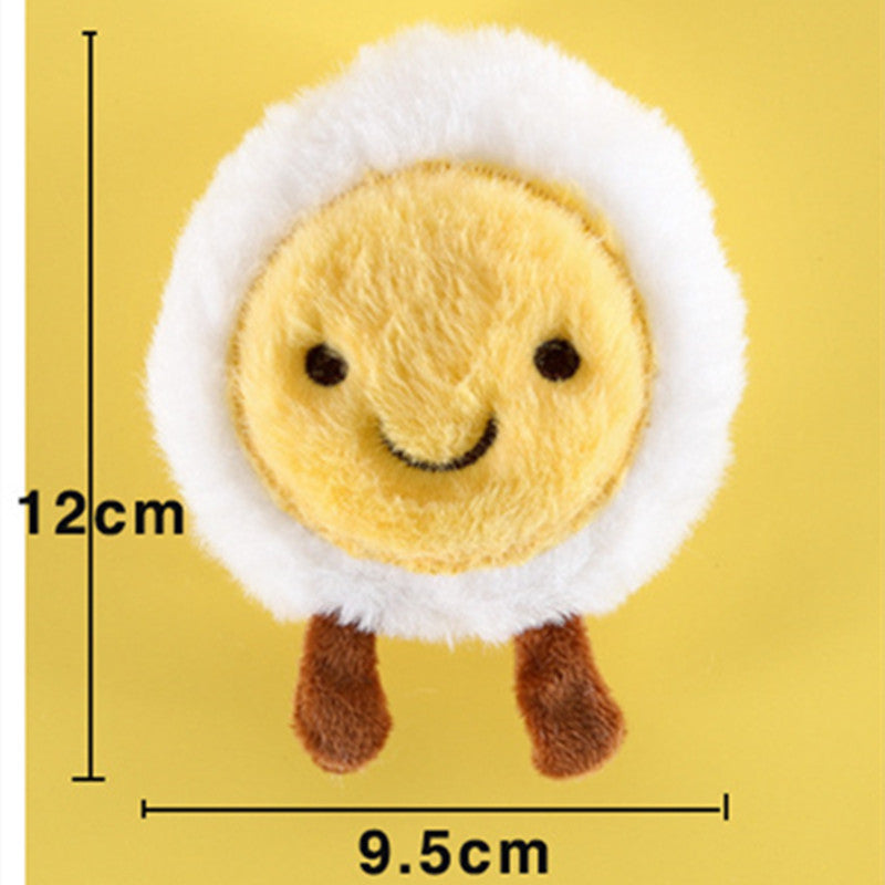 KFX-9518909 Plush Cat Toy with Built-in Bell - Fun Food Designs in Gift Box