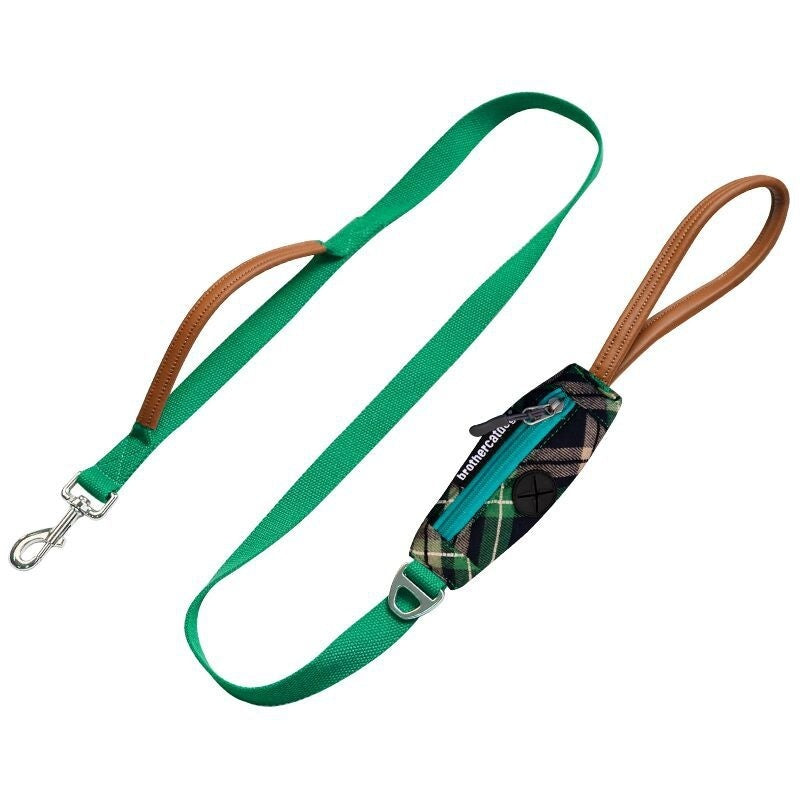KFX-9519037 Light Green Dog Breast Strap with Easy-Release Traction Rope - Adjustable Polyester Harness Set
