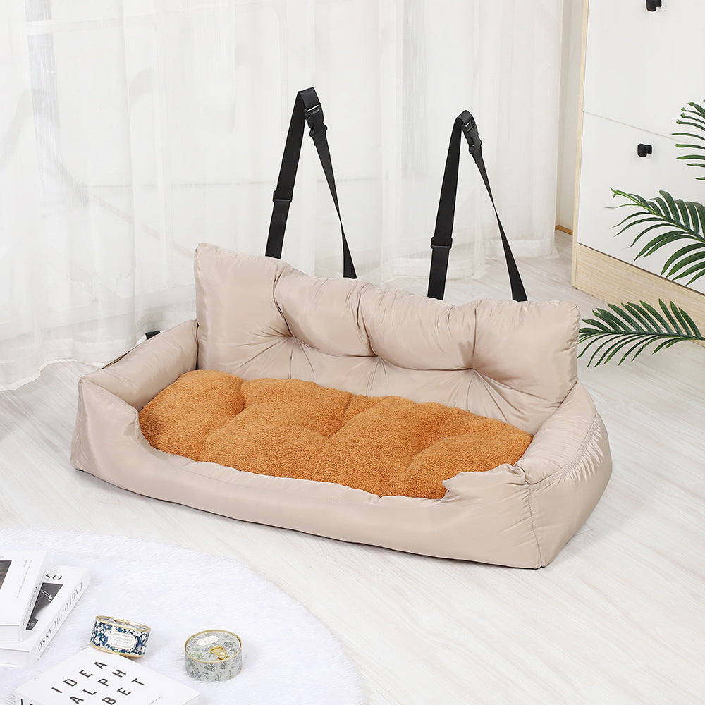 KFX-9519293 Cozy Pet Car Seat for Dogs - Travel Cushion Kennel in Various Colors