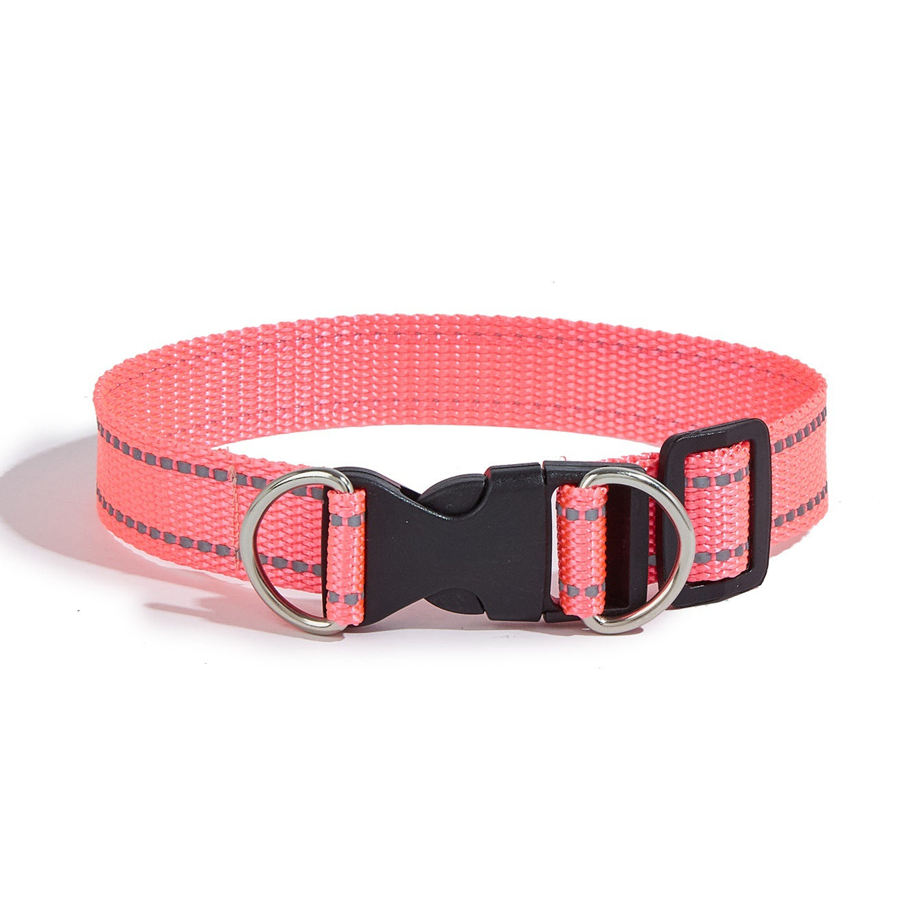 KFX-9524797 Durable Nylon Handheld Dog Leash with Adjustable Collar in Various Colors