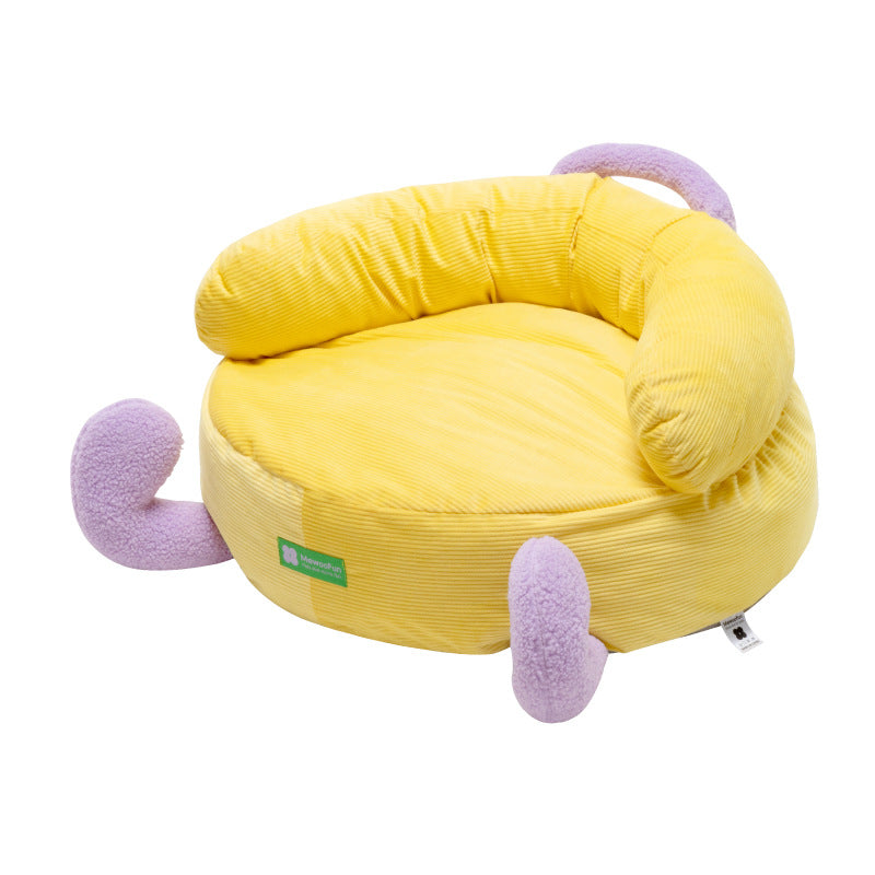 KFX-9525053 Cozy Removable and Washable Small Dog and Cat Pet Nest Bed