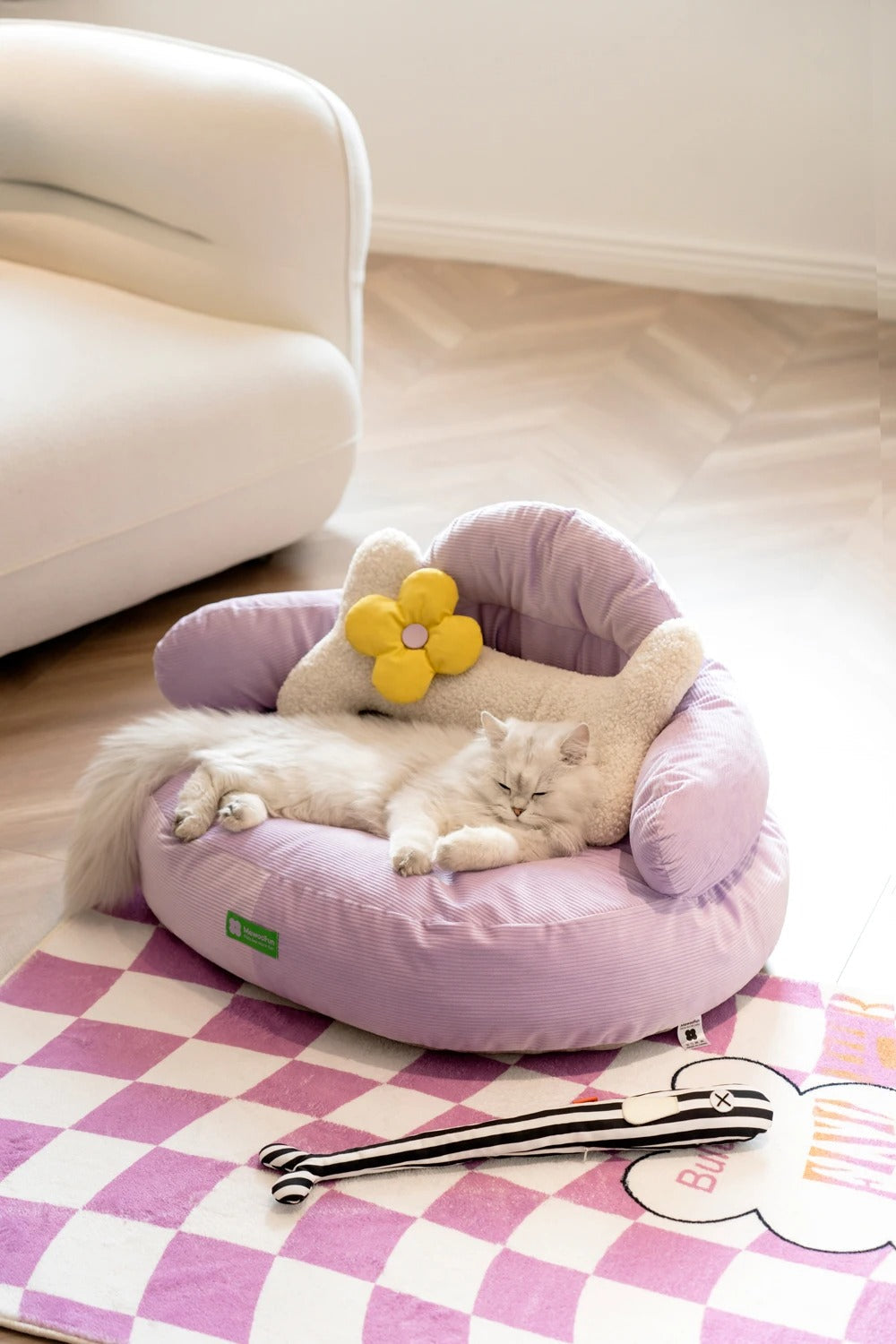 KFX-9525053 Cozy Removable and Washable Small Dog and Cat Pet Nest Bed
