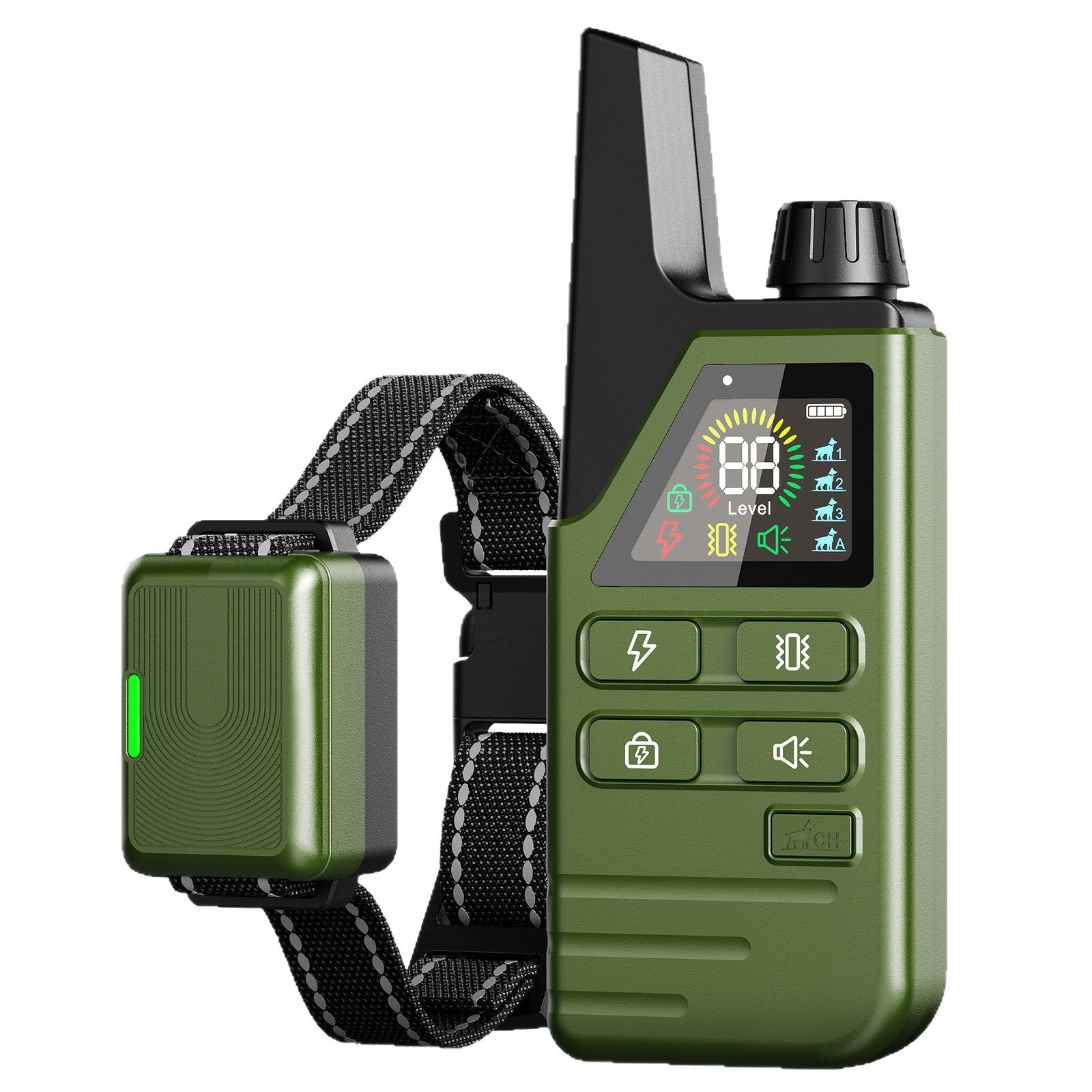 KFX-9525821 Remote Control Anti-Bark Training Collar for Dogs - One or Two Units with Controller