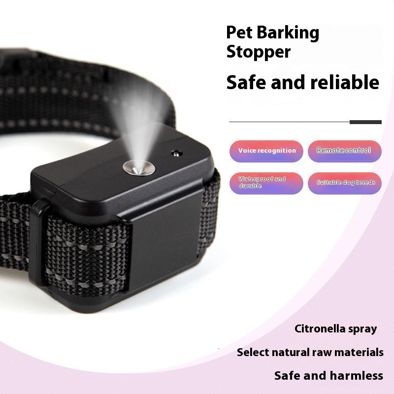 KFX-9526973 Automatic Dog Training Spray Collar for Bark Control, Black and Red, ABS Material